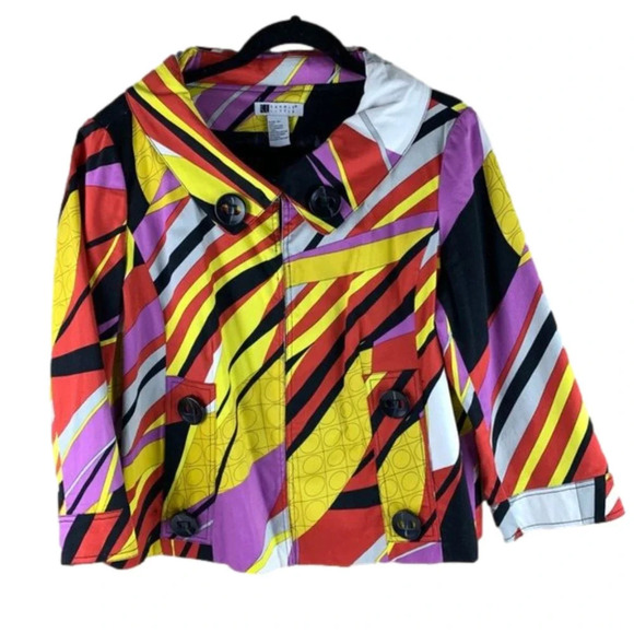 Carole  Little Multi Coloured Lightweight Jacket - Picture 1 of 9
